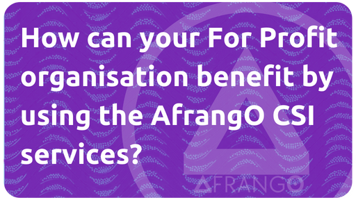 How can your For Profit organisation benefit by using the AfrangO CSI services.png